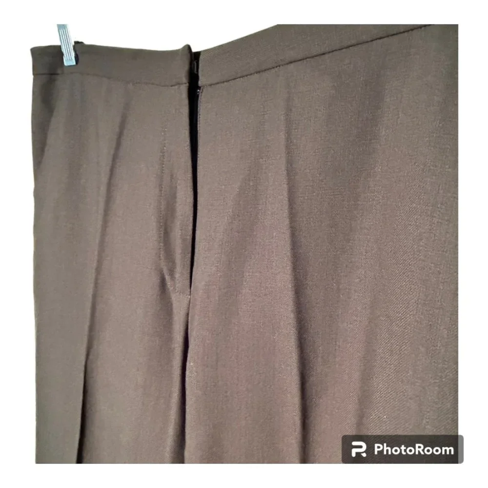 100% Wool Eileen Fisher Deep Olive Green Pantsuit Size M Excellent Condition! - Picture 6 of 7